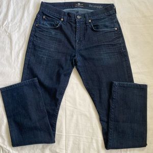 7 for All Mankind Luxe  Performance "the Straight" jeans Size 29